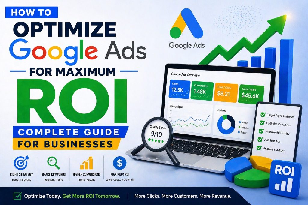 How to Optimize Google Ads for Maximum ROI: Complete Guide for Businesses