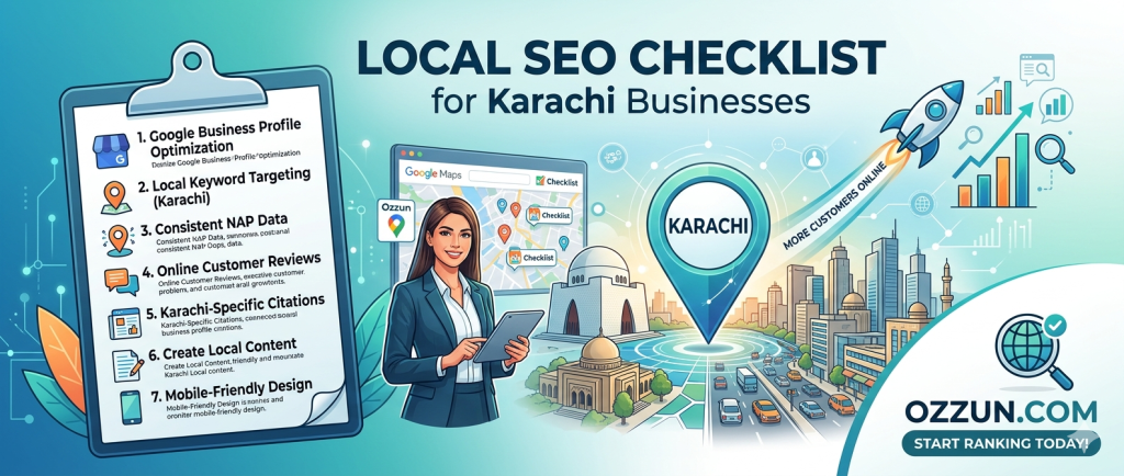 local SEO checklist for Karachi businesses
