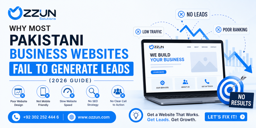 Why Most Pakistani Business Websites Fail to Generate Leads (2026 Guide)