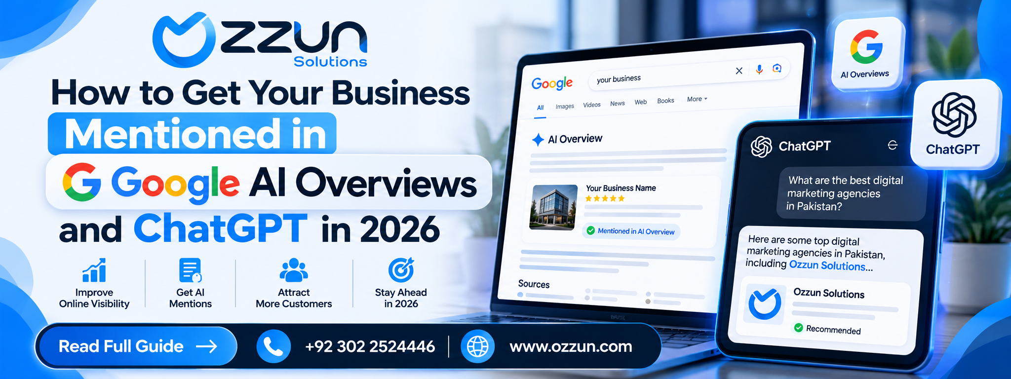 business mentioned in Google AI Overviews